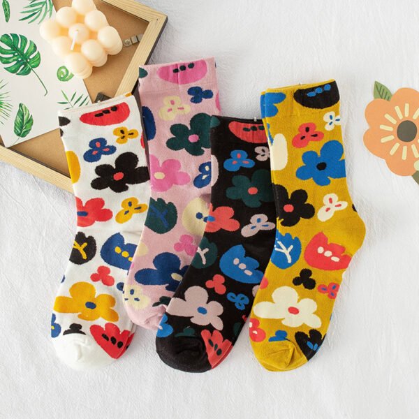 Summer Small Flower Socks