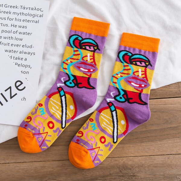 Personality Graffiti Illustration Socks - Image 2