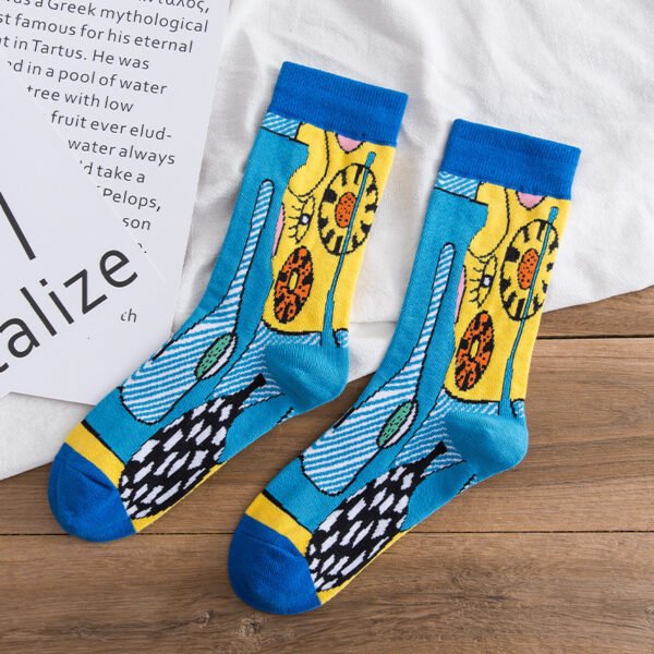 Personality Graffiti Illustration Socks - Image 8