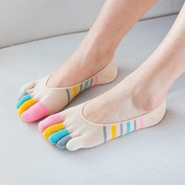 Women's Toe Socks Summer Cotton - Image 4